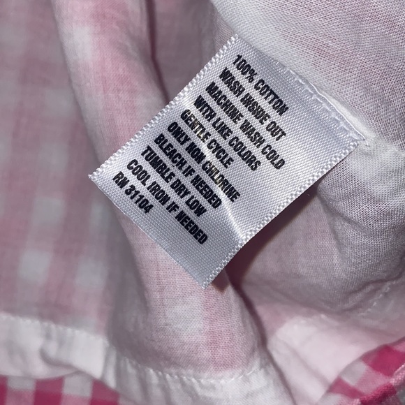 Crown & Ivy Pink Gingham Cotton Shift Dress NWOT SZ L - Picture 8 of 9